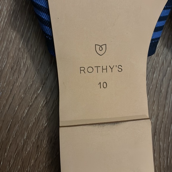 Rothy's The Knot Cobalt Stripe Sandals - Picture 6 of 8